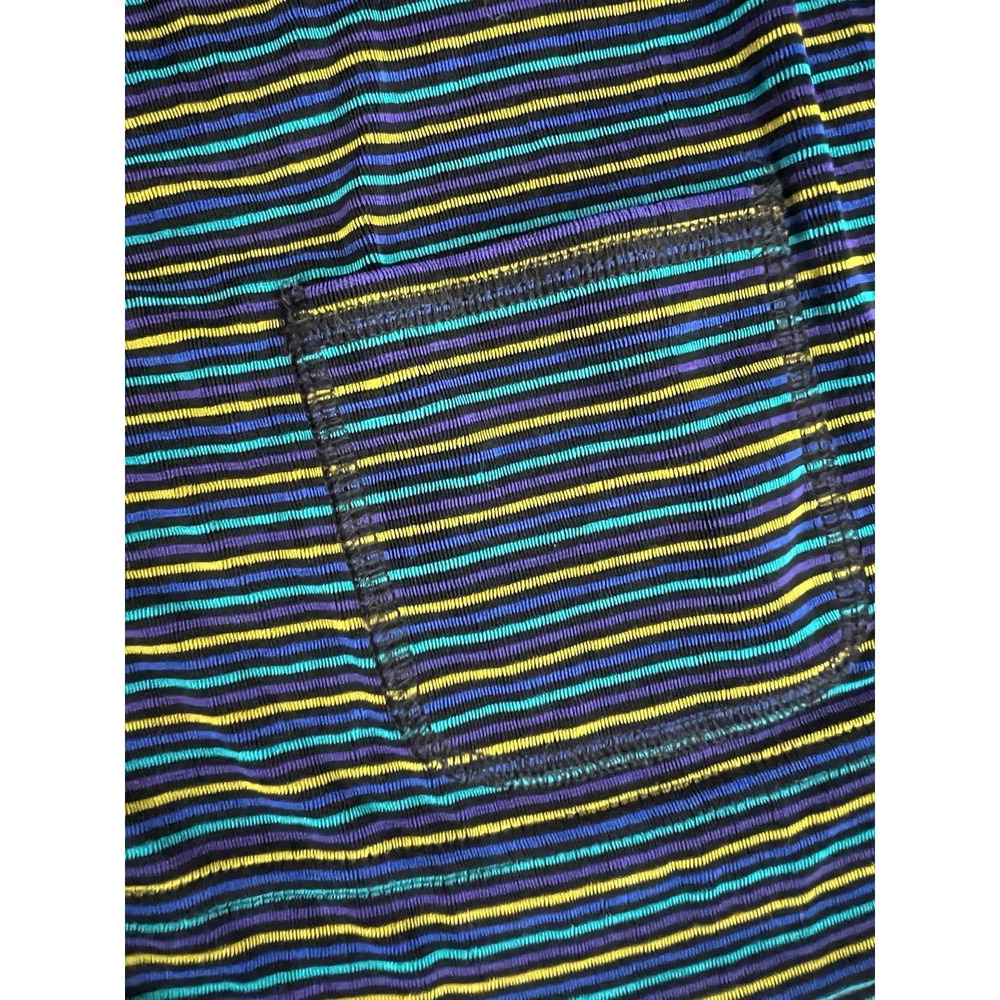Chico's Design Vintage 90's Multicolor Striped Zip-Up Top Jacket Medium Retro - Picture 5 of 7